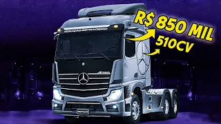 COMO É DIRIGIR UM CAMINHÃO? Andamos no Mercedes Actros com potência e preço de C63 AMG!