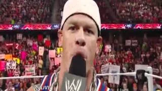 John Cena diss The Rock (RAW 3/12/2012)