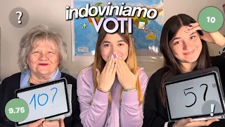 MIA SORELLA E LA NONNA INDOVINANO I MIEI VOTI🤍📝// liceo classico