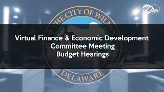 Virtual Finance & Economic Development Committee Meeting Budget Hearings | Public Works-Water/Sewer