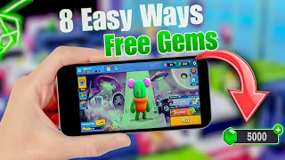 8 easy tricks to get free gems 💎 in Stumble Guys || Stumble guys free gems !! 🔥