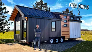 BUILDING A TINY HOUSE - DIY Full Exterior Build