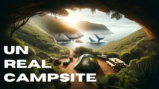 Secret campsite with whales and wildlife