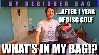 After One Year Of Disc Golf....WHAT'S IN MY BAG!?| Beginner Tips & Tutorials