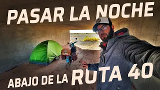 ME AGARRA UNA TORMENTA Y PASO LA NOCHE ABAJO DE UN PUENTE DE LA RUTA 40👀😱