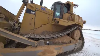 CATERPILLAR  D9R как управлять бульдозером,  полный обзор.