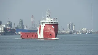 ShipSpotting in Rotterdam, The Netherlands - Part 1 (4k)