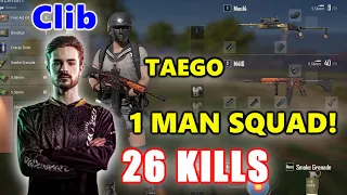 Team Liquid Clib - 26 KILLS - 1 MAN SQUAD! - TAEGO - M416 + Mini14 - PUBG