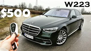 Mercedes-Benz S500 S-Class W223 (uważaj na kluczyk) Test PL muzyk jeździ