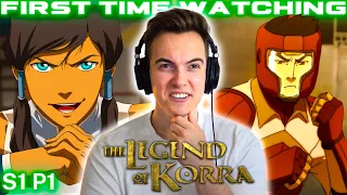 *THE LEGEND OF KORRA* SURPRISED ME!! S1 Ep: 1-4 | First Time Watching | reaction/commentary/review