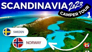 Schweden 🇸🇪   Norwegen 🇧🇻  Traumreise ❤️ Scandinavia Camper Tour 2023  👉 Unterwegs im Van 👉 Teil 1