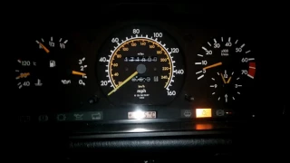 Mercedes w124 300CE acceleration 0-100 mph, 0-160 km/h