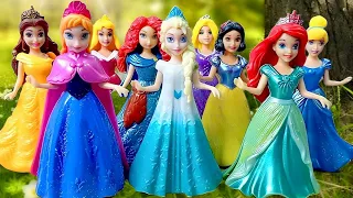 Satisfying Video I How to make Glossy Lolipops in to Rainbow Pool with Disney Princess Cutting ASMR