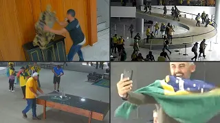 Imagens do vandalismo no Planalto | AFP