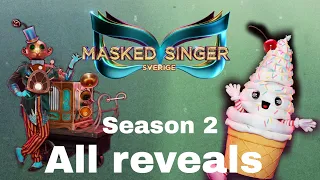 The masked singer sverige Season 2 - ALL REVEALS