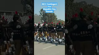 Republic Day Parade NCC Contingent at Kartavyapath Practice