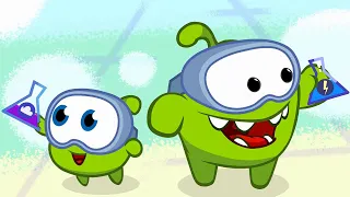 Om Nom Stories 💚 Science Experiment (Cut the Rope) Super-Noms 💚 Super ToonsTV