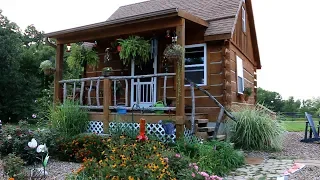 HOMESTEADING in a LOG CABIN OFF GRID / update