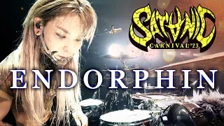 Tatsuya Amano - Crossfaith - "Endorphin" (Live Drum Cam from SATANIC CARNIVAL 2023)