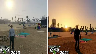 Old GTA V vs New GTA V - 2013 vs 2021 graphic comparison