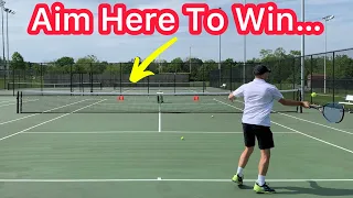 Aim HERE And You’ll Win More Singles Matches (Tennis Strategy Explained)