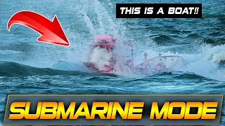 BEYOND STUFFING!! BOAT TAKES ON MASSIVE WAVE AT HAULOVER INLET | BOAT ZONE