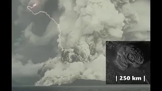 Hunga Tonga Eruption-Volcanic Lightning, Shockwave Moves Around The Globe & Could Be Seen From Space