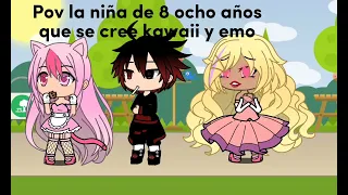 Pov: la niña de 8 años que se cree kawaii y emo xd