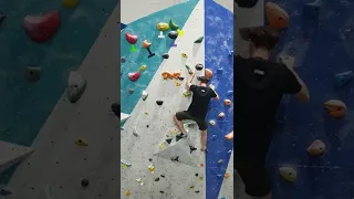 Bouldering at CityRock Cape Town - overhang, wingspan (6C+/7A)