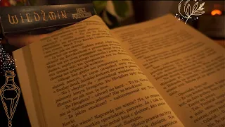 ASMR reading the Witcher in its original language (clicky whispers, page turning)