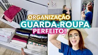 COMO ORGANIZAR UM GUARDA-ROUPA | GAVETAS, DOBRAS, ROUPEIRO