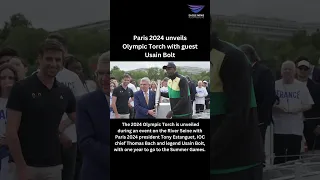 Paris 2024 unveils Olympic Torch with guest Usain Bolt