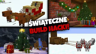 15+ ŚWIĄTECZNYCH BUILD HACKÓW w MINECRAFT!