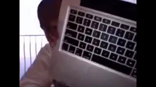 kanye previews all of the lights using his laptop (2010)