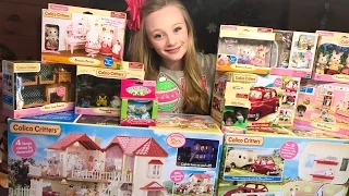 Calico Critters/Sylvanian families unboxing mega toy haul from Toys R Us W/ Princess Ella toy review