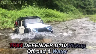 Traxxas TRX4 LAND ROVER DEFENDER D110 Pickup Truck Offroad & Water 4X4 Rc car