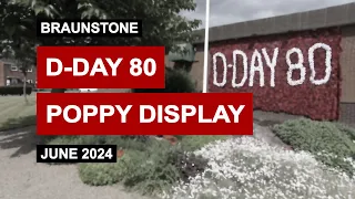 D-Day 80 Poppy Display, Braunstone Civic Centre
