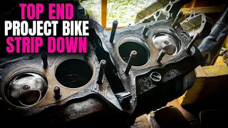 Engine Top End Strip Down | Valve Grinding | Connector Rod Play | Kawasaki Moriwaki Project Build