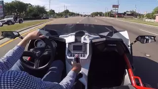 Riding in the Polaris Slingshot