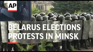 Belarus president flies over Minsk as protests roil capital