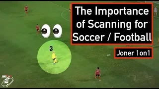 IMPORTANCE OF SCANNING👀 | GAME ANALYSIS | Joner 1on1 Football Training