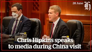 Chris Hipkins speaks to media during China visit  | nzherald.co.nz