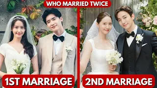 TOP KOREAN CELEBRITIES WHO MARRIED TWICE 2024 || KOREAN ACTORS MARRIAGE #kdrama