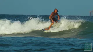 Surfing Texas Point Break