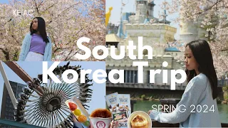 Korea Diaries | Spring in Seoul 2024 | Practicing Korean (한국어), Myeongdong, & Lotte world