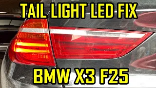 BMW X3 F25 Rear Led Fix - Inner Trunk Boot Tail Light Parking Light Led Fix