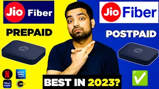 Jio Fiber Prepaid Vs Postpaid ⚡️ Which Is Best? | Plans, Installation, Charges, OTT, Speed - 2023