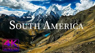 FLYING OVER SOUTH AMERICA ( 4K UHD ) • Stunning Footage, Scenic Relaxation Film with Calming Music