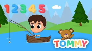 12345 Once I Caught a Fish Alive | Cute Kids Song