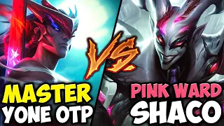 PINK WARD SHACO VERSUS MASTER YONE ONE TRICK (WHO WINS?)